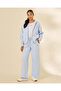 Women Blue Wide Leg Pants - 2