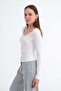 Lace Collared Modal Blouse P06099 - 5