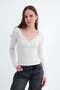 V-Neck Long Sleeve Blouse B1964 - 5