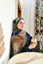 Allure Abstract Brush Pattern Tensel Shawl - 3