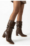 Women's Boots Brown Leather Stylish Moya - 3
