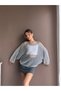 Bat Sleeve Openwork Knitwear Blouse
