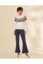 Women Ivory Fair Isle Knit Pullover - 2