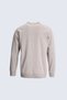 Anti-Pilling Wool Half Turtleneck Regular Fit Beige Sweater - 4