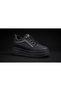 Women's Black Platform Sneaker 5 cm Heel - Lace-Up Thick Sole Casual Shoes - 4