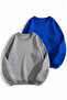2-Pack Two Threaded Cowl Neck Oversize Unisex Sweatshirt