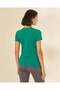 Women Green Plain Basic T-Shirt - 3