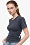 Women's T-Shirt with Adjustable Back Straps - 2
