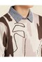 Senior Boys Beige Graphic Mock Collar Pullover - 3