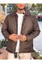 Double Color Quilted Seasonal Jacket Brown 1999 - 3