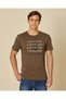 Men Brown Printed T-Shirt