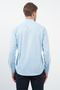 Turquoise Buttoned Collar Long Sleeve Slim Fit Cotton Shirt 1004260235 - 5