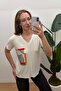 Women's V-Neck Abstract Geometric Pattern Short Sleeve Lycra Viscose Blouse
