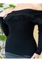 Madonna Collar Fur Detailed Knitwear Sweater - 6