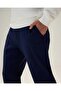 5Wm4546-Nv Men's Sweatpants Navy Blue - 2