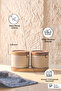 Esmer 2-Piece Porcelain Spice Jar Set with Wooden Lid, Spoon and Tray 9 cm - 2