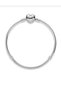 Heart Clip Snake Chain Charm Bracelet – Silver Color Tarnish Resistant Steel Women's Bracelet in Various Sizes - 2