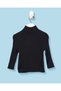 Infant Girls Black Cable Knit Pullover - 4