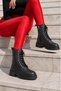 Waterproof Women's Non-Slip Sole Zippered Boots with Fur Inside - 5