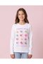 Senior Girls White Graphic T-Shirt