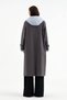 Women's Detachable Hooded Lined Design Long Trench Coat - 3