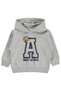 Civil Boy's Printed Sweatshirt |   2 Threaded Long Sleeve Hoodie |   School Nursery and Daily Use - Gray