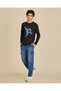 Senior Boys Black Skateboarding Astronaut Graphic T-Shirt - 5