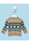 Infant Boys Brown Fair Isle Pullover