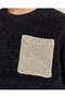 Boys Black Plain Chenille Jumper - 3