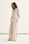 Women's Modal Loose-Fit Trouser Suit Striped Beige - 2