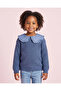 Girl Navy Cable Knit Pullover