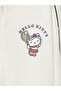 White Hello Kitty Printed Girls' Sıft Touch Zippered Sweatshirt - 3