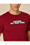 Men Printed Red Round Neck T-Shirt - 4