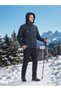 Lacivert Softshell Kapişonlu Erkek Mont - 2