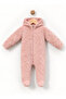 Baby Hooded Plush Jumpsuit – Soft Welsoft Winter Zippered Baby Jumpsuit