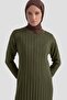 Regular Fit Knitwear Dress Khaki - 4