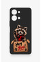 Vivo Y05 4g Compatible Cute Raccoon Pattern Silicone Case - 2