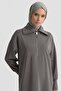 Shawl Collar Knitted Suit Anthracite - 3