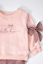 Three-Strap Sweat 2-Piece Set (Bella Bow) Gülkurusu - 3