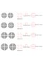 11×4 Semicircle + 1×2 Semicircle for Bmw Logo, Different Sizes Sticker Set (46 Pieces) - 3