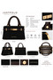 Luxury Suede Women's Hand and Shoulder Bag with Cross Strap - 6
