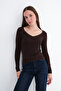 Lace Collared Modal Blouse P06099 - 2