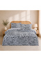 Double Duvet Cover - Black - Leopard