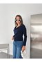 Drapeli Collar Buttoned Long Sleeve Blouse - 3