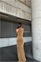 Bicycle Slit Fish Tail Evening Dress with Collar Cutout - 3