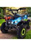 Kids Electric Quad Bike ATV 4 Wheeler Blue Fire Camo Off Road - 3