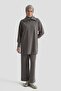 Shawl Collar Knitted Suit Anthracite - 2