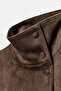 Zra Model Buttoned Imported Top Quality Premium Design Suede Jacket - 2