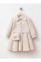 Elegant Girls' Dress with Glitter and Pleats, with Jacket and Bag - 3