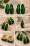 Green Color Vintage Earrings